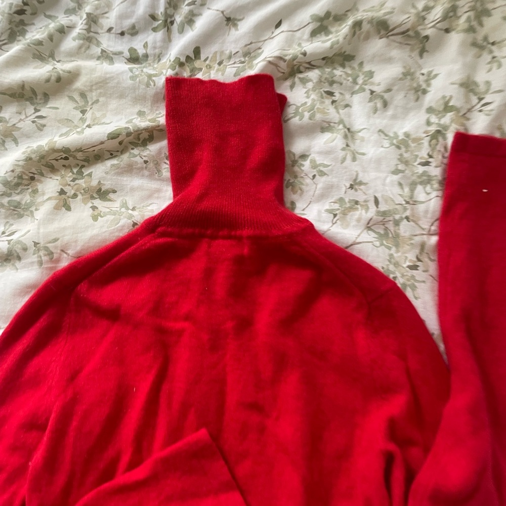 Lord & Taylor Vibrant Red Cashmere Sweater